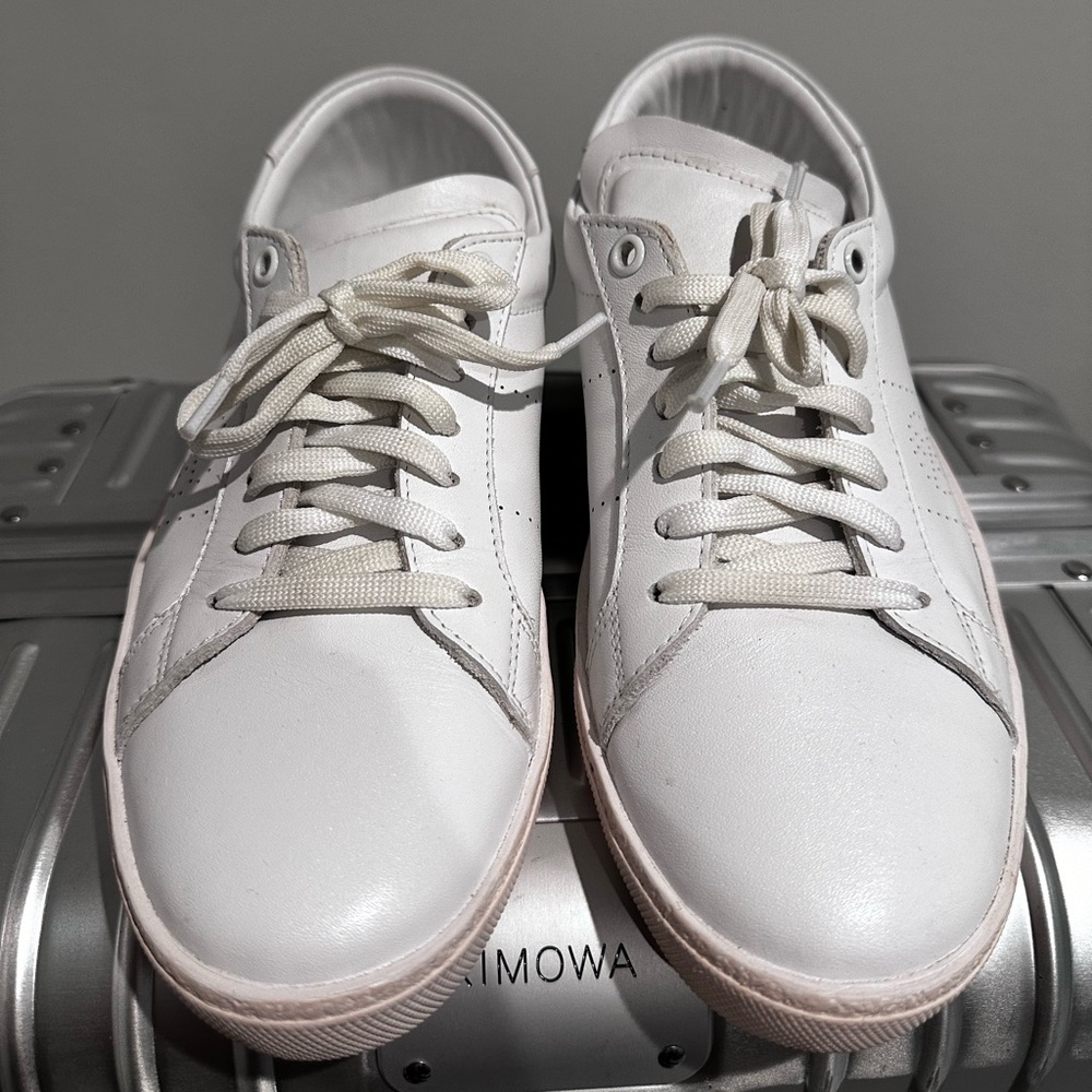 Anine Bing White Leather Sneakers